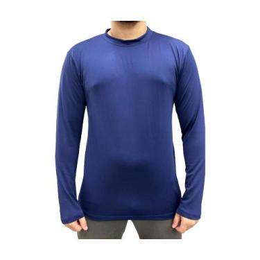 Imagem de Camiseta stuf térmica com manga longa ref:cb02 masculino, Marinho, G