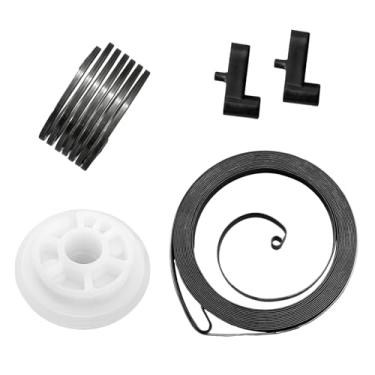 Imagem de 1 conjunto de peças fáceis de arranque de recuo, kit de reparo de mola de retrocesso para soprador de folhas portátil STIHL BG56C BG86C SH86C SH56C (substitui