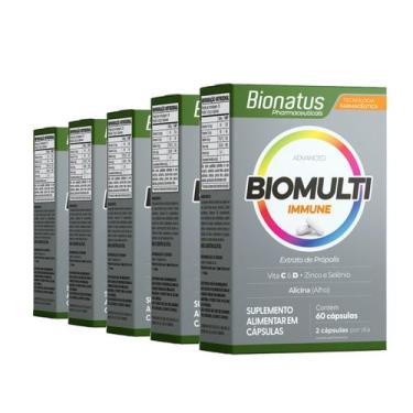 Imagem de 5x immune biomulti bionatus 60caps 