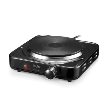 Imagem de Fogão Elétrico Elgin Portátil 1 Boca 1000w Preto 220v