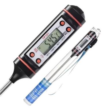 Imagem de Termômetro Culinário Cozinha Digital Mede -50ºc A +300ºc