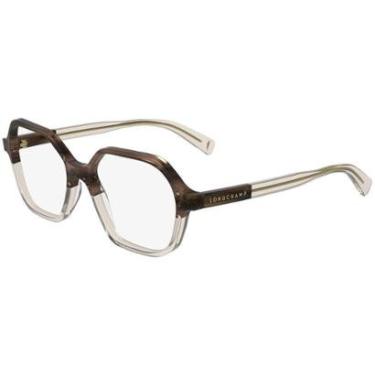 Imagem de Armação de Óculos Longchamp LO2740 656 - Marrom Cristal 51-Feminino