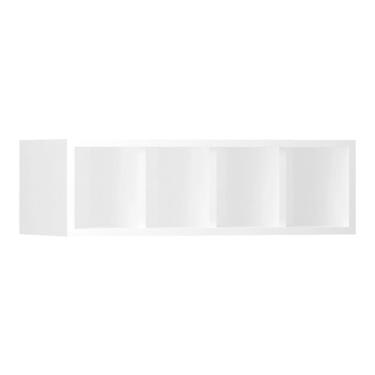 Imagem de Nicho Garrafeiro Horizontal 60cm Para 5 Garrafas Pérola Luciane Móveis