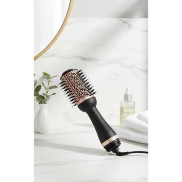 Imagem de Escova Secadora Alisadora 1200W Preta 127V Íons Tourmaline - Congratul