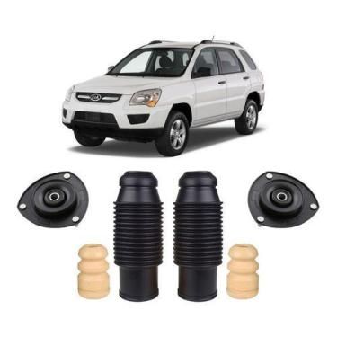 Imagem de 2 Kit Coxim Amortecedor Dianteiro Kia Sportage 08 2009 2010 - QualyKit