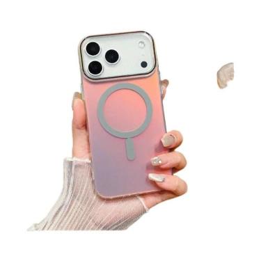 Imagem de Capa Magnética Com Glitter Arco-Íris Para iPhone 17 pro Max 16 15 14 1