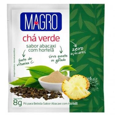 Imagem de Chá Verde Magro Sabor Abacaxi com Hortelã Zero Lowçucar 8g