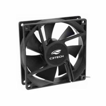 Imagem de Cooler 80mm Pequeno Para Gabinete 3 Pinos C3tech F7-MB10BK Storm 8cm P