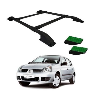 Imagem de Rack De Teto Clio 2000 a 2009 2010 2011 2012 2013 2014 Preto - VF