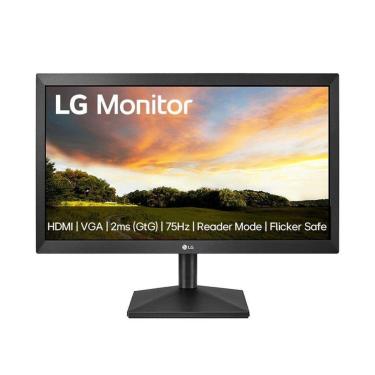 Imagem de Monitor LG 19,5", HD, 75Hz, 2ms, VA, HDMI e VGA, Ajuste de Inclinação, Preto - 20MK400H...
