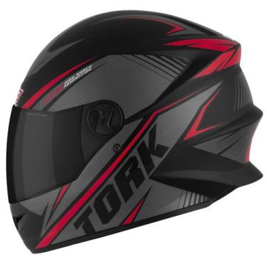 Imagem de Capacete Moto Fechado R8 Viseira Fumê Pro Tork Adulto Segurança Confor