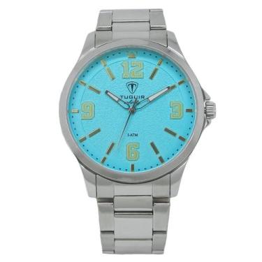 Imagem de Relógio Masculino de Aço Tuguir Analógico Infinity TGI37238 Prata e Ci