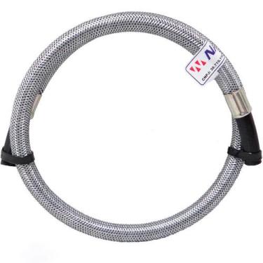 Imagem de Mangueira Gás NBR 13419 1m P/ Fogão Cooktop Forno Botijão - NASHA, Com