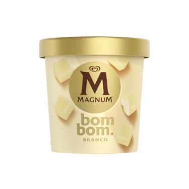 Imagem de Sorvete Chocolate Branco Magnum Kibon 198ml 20 Unidades Bombom Gelado