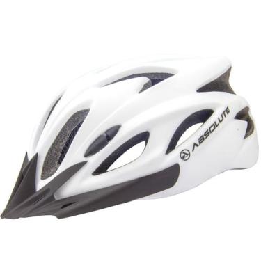Imagem de Capacete MTB Nero Absolute Com Sinalizador Traseiro Branco Fosco, M (5