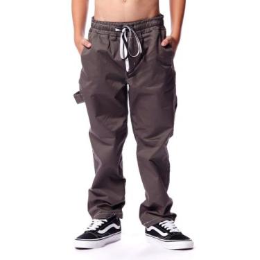 Imagem de Calça bali hai carpinteiro infantil, Cinza, 04