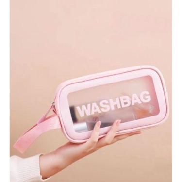 Imagem de Necessaire com Alça Impermeável Washbag - Rosa P - Grazzy Moda e Acess