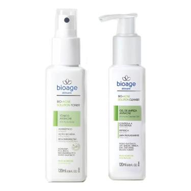 Imagem de Sabonete Facial Gel + Loção Tônica Rotina Antiacne - Bioage