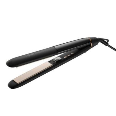 Imagem de Chapinha de cabelo elgin Digi Liss Ion Cerâmica preta bivolt, Bivolt