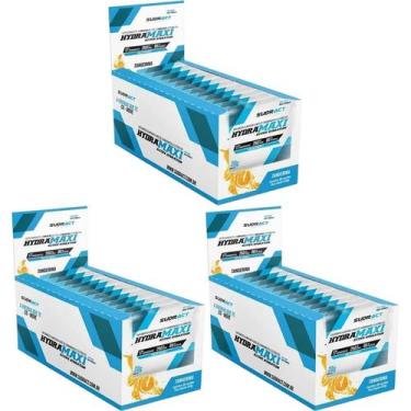 Imagem de Kit 3X Hydramaxi Isotônico em Pó - 25 Sachês 20g Tangerina - Sudract N
