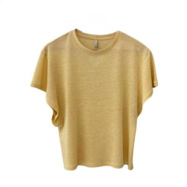 Imagem de Blusa linho belga borboleta del amo, Bege, G