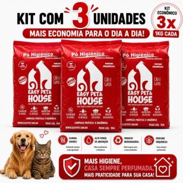 Imagem de Pó Neutralizador de Odores Pet Orquídeas 1kg para Cães e Gatos Absorve
