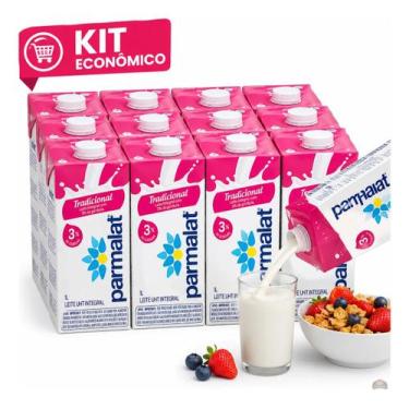 Imagem de Caixa De Leite Parmalat Integral 1l Kit Econômico 24 Unidade, 24( DUAS
