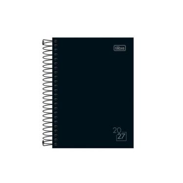 Imagem de Agenda Spice Preta M3 2027 Espiral 160 Folhas Tilibra