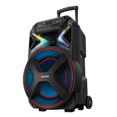 Imagem de Caixa Amplificada Xsound Mondial Preto 1000W RMS Bivolt - CM-1000-N Bi