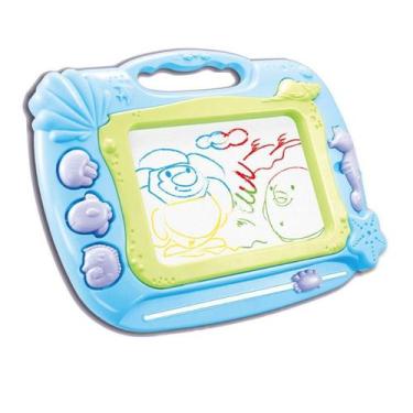 Imagem de Lousa Mágica Magnética Desenha Apaga Infantil e Caneta - CMZ