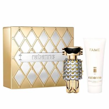 Imagem de Kit Perfume e Body Lotion Fame Paco Rabanne Eau de Parfum Feminino Floral Amadeirado Almiscarado 80ML + 100ML Paco