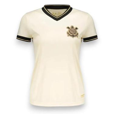 Imagem de Camisa Corinthians Feminino Off White Logo Bordado Oficial - - Coimbra