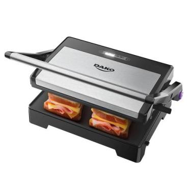 Imagem de Sanduicheira e Grill 2 em 1 Elétrico Dako Potência 1000W, 220V