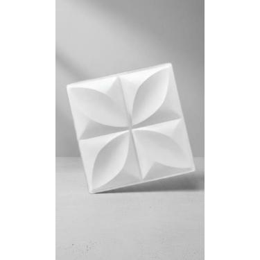 Imagem de Placas Revestimento Decorativo PVC 50x50cm Branco 10 Unid - Congratula