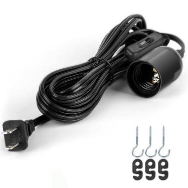 Imagem de Cabo de lanterna suspenso de extensão JACKYLED 6,1 m 360 W 110 V