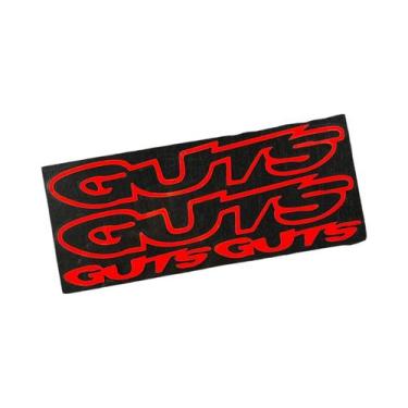 Imagem de 4 Adesivos de Vinil com Letras GUTS, Impermeáveis para Tanque de Moto,