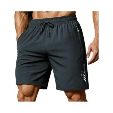 Imagem de Shorts Masculinos Leves De Secagem Rápida Para Academia, Treino De Ver