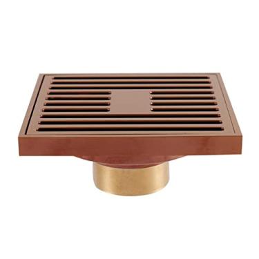 Imagem de Ralos de lixo quadrados de piso banheiro chuveiro ralo???Bronze antigo ou cromo ou n¨ªquel escovado ou ralo de piso preto, ouro rosa