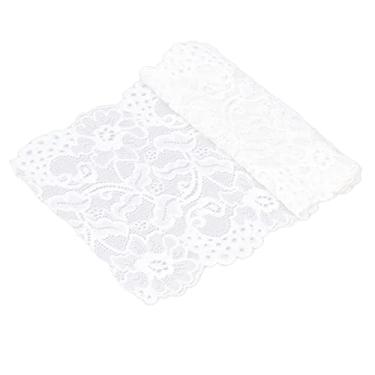 Imagem de Roupas faça você mesmo, fita de renda de ampla aplicação Boa elasticidade para embalagens decorativas para embalagens de presente(Branco)