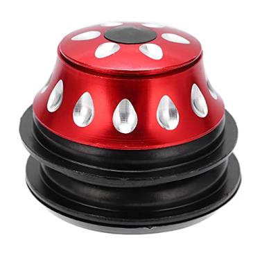 Imagem de Fone de ouvido cônico, resistente e durável de metal colorido com rolamento de rotação flexível para bicicletas Dead Fly para mountain bikes(vermelho)