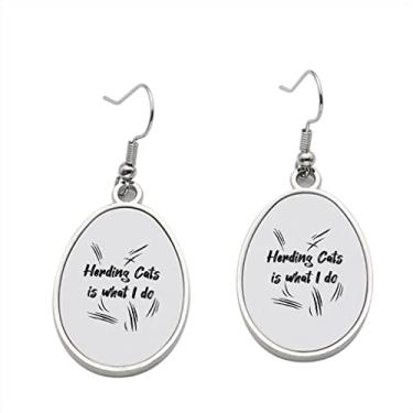Imagem de Brinco Herding Cats – Brincos pendentes para meninas – Presente de festa de aniversário dos namorados