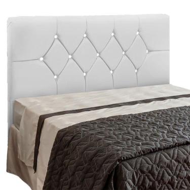 Imagem de Cabeceira França Para Cama Box Queen 160 Cm Corino Branco