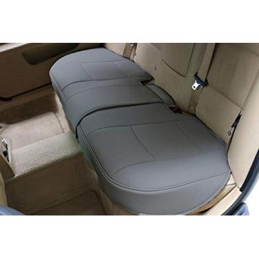 Imagem de EDEALYN Capa de Assento Traseiro em Couro PU Cinza Escuro para Carro - Ajuste Universal