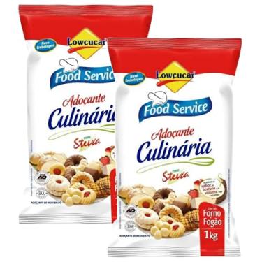 Imagem de Kit 2 Adoçantes Culinário Diet P/ Bolos Pães Lowçucar 1Kg