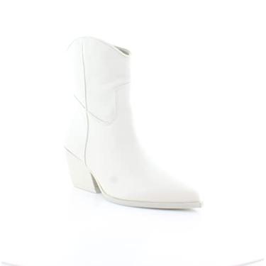 Imagem de Steve Madden Bota feminina Wolfer Fashion, Couro branco, 10