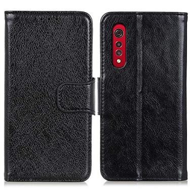 Imagem de YUNCHAO Caixa de telefone Para LG Velvet 2 Pro Nappa Textura Horizontal Caixa De Couro Flip Com Holder & Cart Slots & Carteira capa para celular