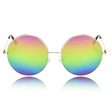 Imagem de Pride Rainbow Sunglasses Gay LGBTQ Accessories Bisexual Stuff Festival Futuristc