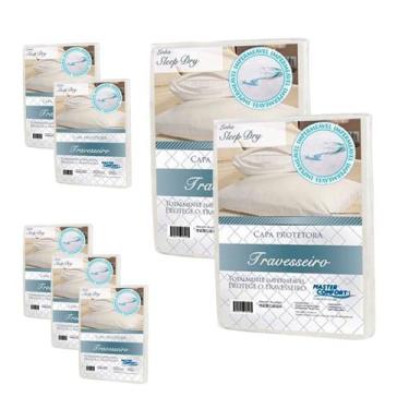 Imagem de Kit 7 Capas Protetora Impermeável De Travesseiro Sleep Dry - Master Co