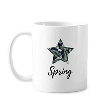 Imagem de Caneca de cerâmica para desenho de arte de plantas, cerâmica e café, xícara de porcelana