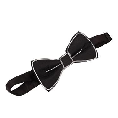 Imagem de Gravata borboleta LED luz de poliéster plástico fio de cobre ajustável gravata brilhante para festa de dança festival clube(Green)